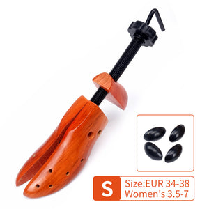 Adjustable Wooden Shoe Stretcher | 1PC | Brown | Women's Small Size EUR 34-38 | Premium Shoe Expander