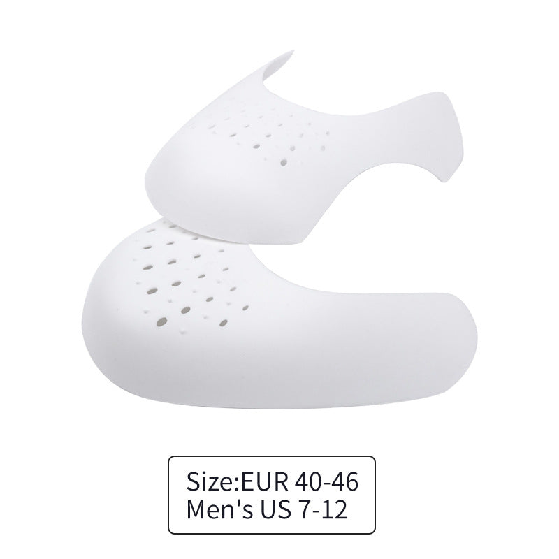 White Shoe Crease Protectors | 10 Pairs | Men's Shoes | Size EUR 40-46 (US 7-12) | Anti-Wrinkle Shoe Guards