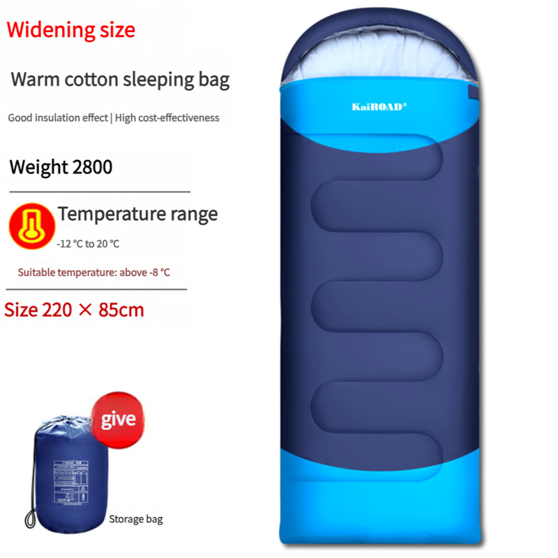 KAIROAD Mummy Sleeping Bag | Waterproof | 3-Season | Warm & Cold Weather | Lightweight | Includes Compression Sack