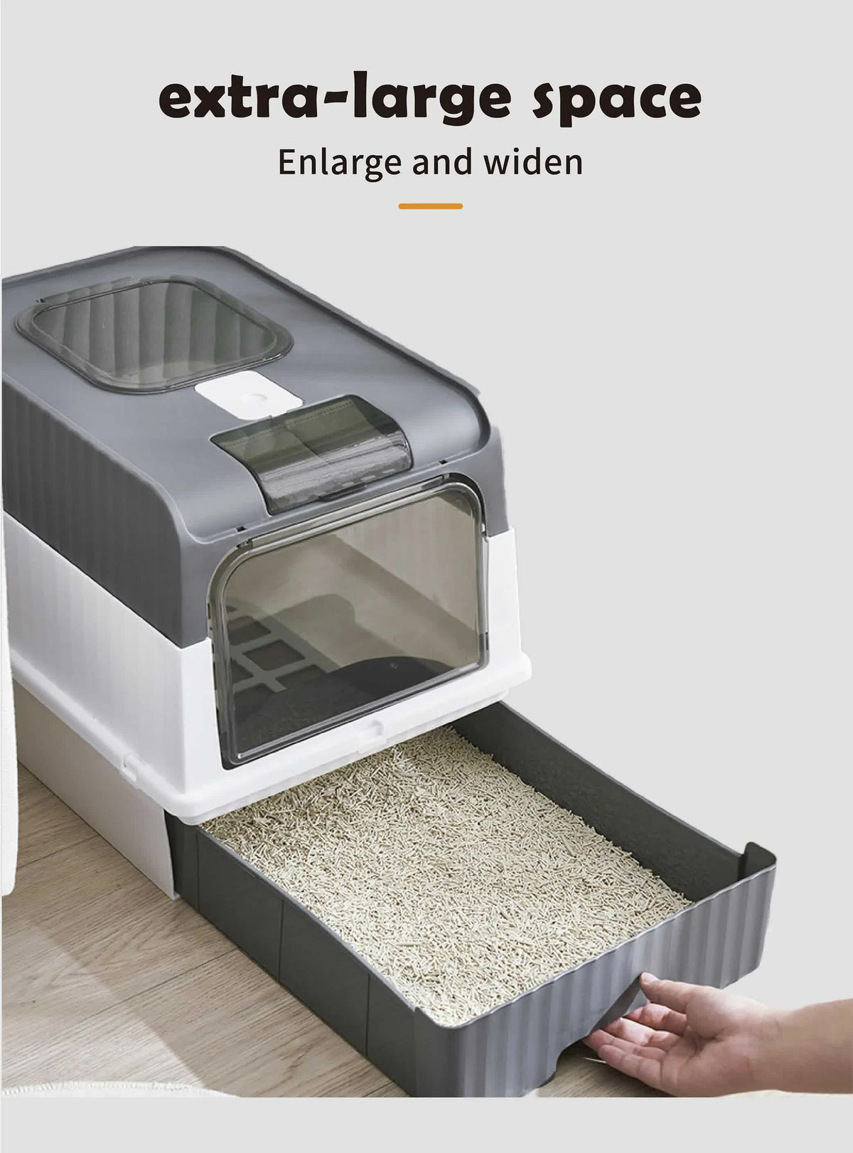 Automatic UV Sterilizing Cat Litter Box | Enclosed Design | Odor Control | UV Germicidal Technology