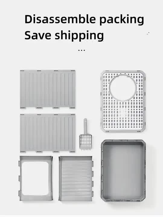 Top-Entry Cat Litter Box | Drawer-Enclosed Design | Easy Clean | Odor Control | Anti-Tracking Lid | Pink