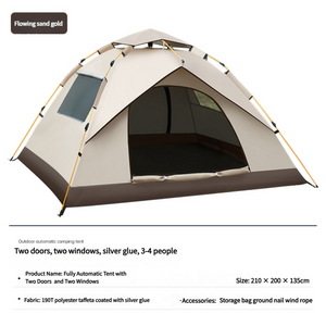 210x200x135cm Outdoor Family Instant Ultralight Portable Folding Popup Waterproof Oxford Fiberglass Tent | Camping | Events