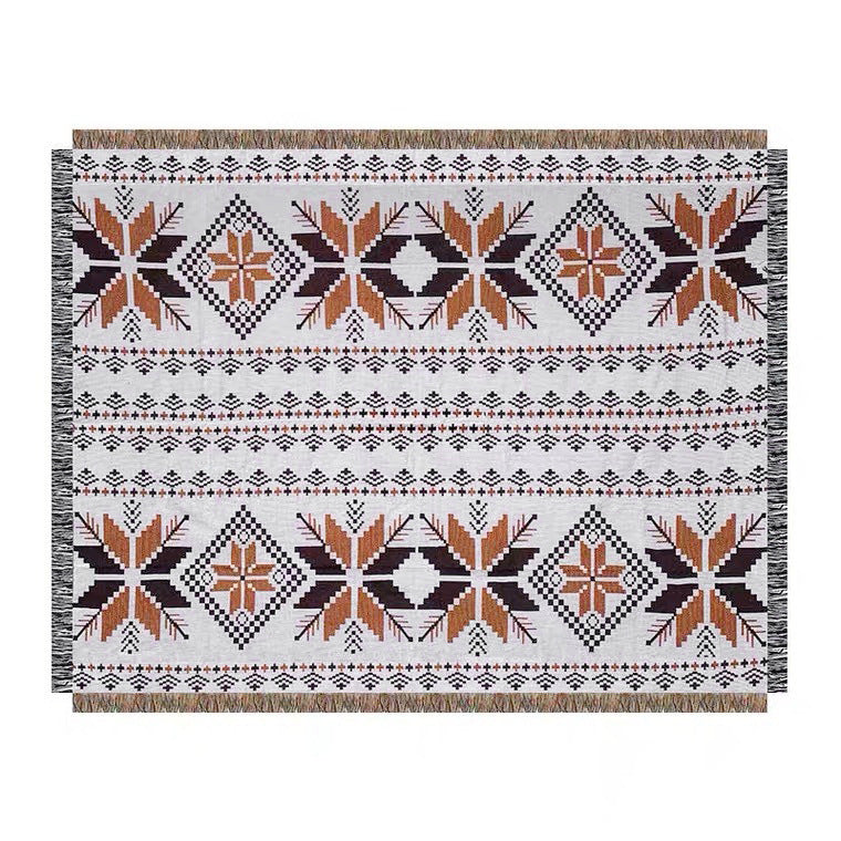 2x Bohemian Outdoor Blankets | 180x180cm | Water-Resistant Rugs for Camping, Beach, Picnic Use