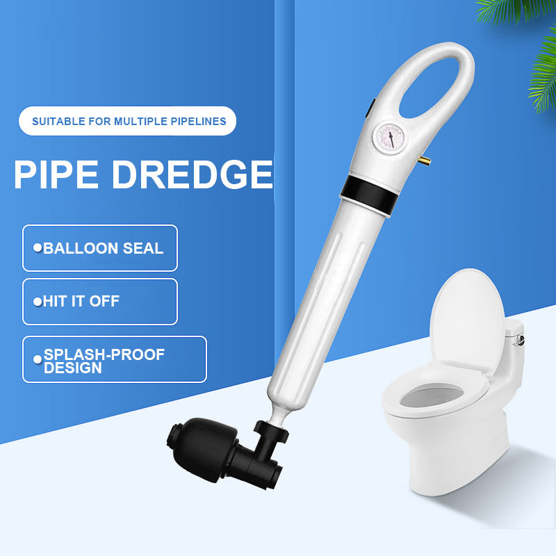 Powerful Air Drain Blaster Plunger | For Toilet, Sink & Floor Drains | High-Pressure Clog Remover