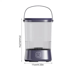 Electric Makeup Brush Cleaner with USB Rechargeable Design | Fast, Convenient Cleaning for All Brush Sizes (Purple)