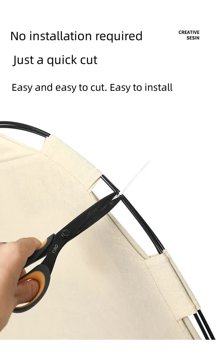 Outdoor Cat House | Pet Tent | Windproof & Dustproof Shelter | Small Pets | Grey | Size: M | 404037cm