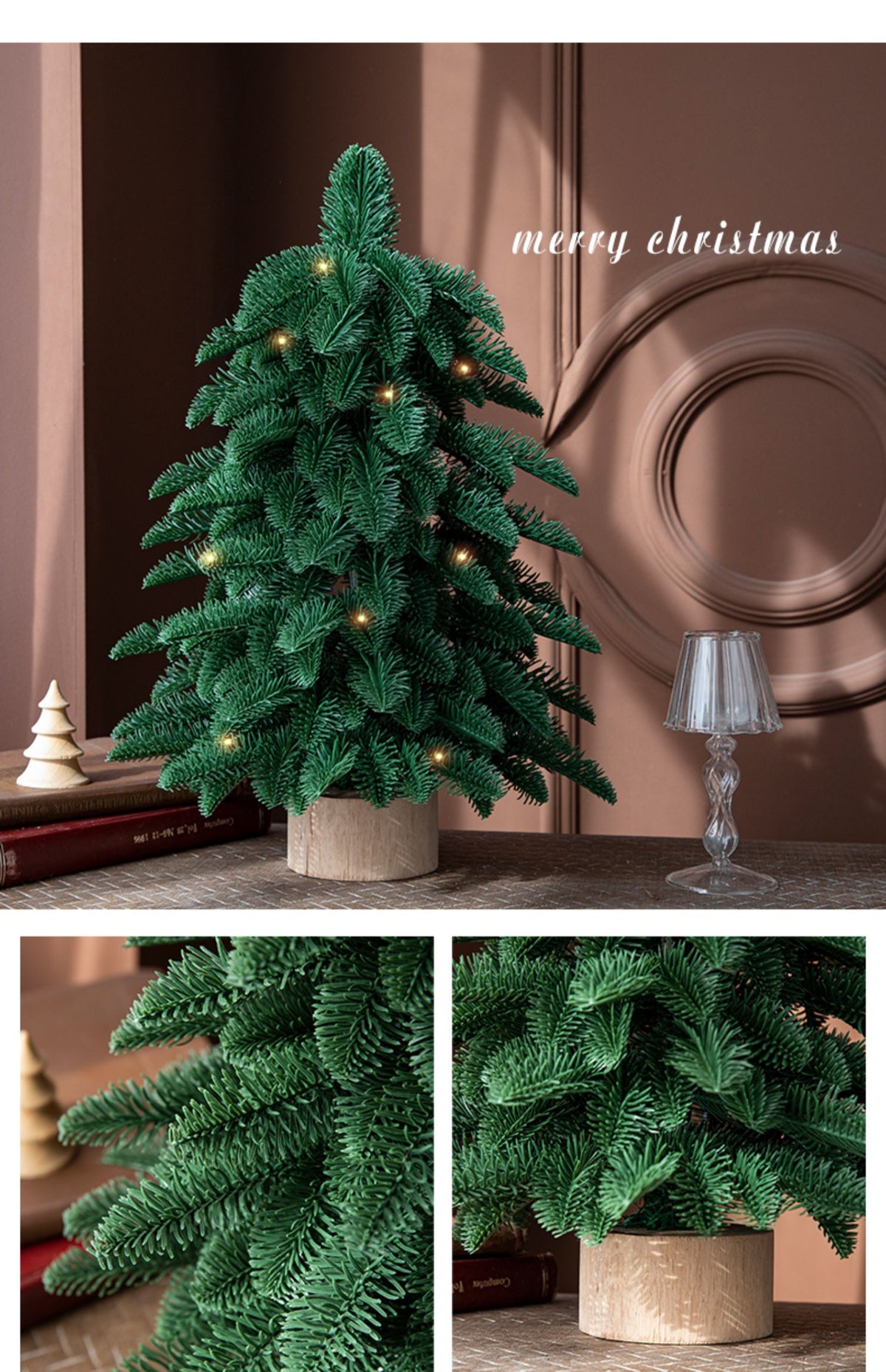 Artificial Mini Christmas Tree | 55cm | Indoor Holiday Decoration | Festive & Decorative Accent