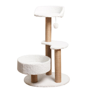 Modern Cat Tree Tower | Scratching Posts & Cozy Perches | 50x38x80 cm