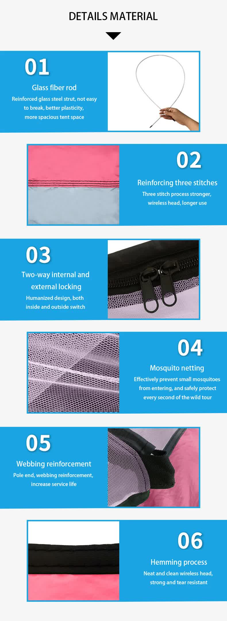 Outdoor Camping Hammock with Mosquito Net | Lightweight Portable | 240x100cm | Single