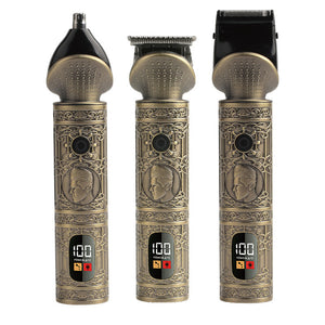 Vintage Electric Hair Trimmer & Multi-Grooming Kit with Precision Attachments | YYT-631