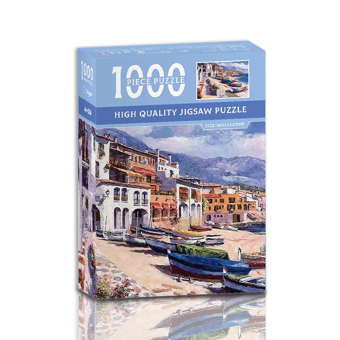 1000 - Piece High - Quality Jigsaw Puzzle | Coastal Village Scene