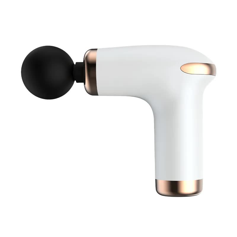 Classic White Massage Gun | 6-Speed Deep Tissue Massager | 4 Professional Massage Heads