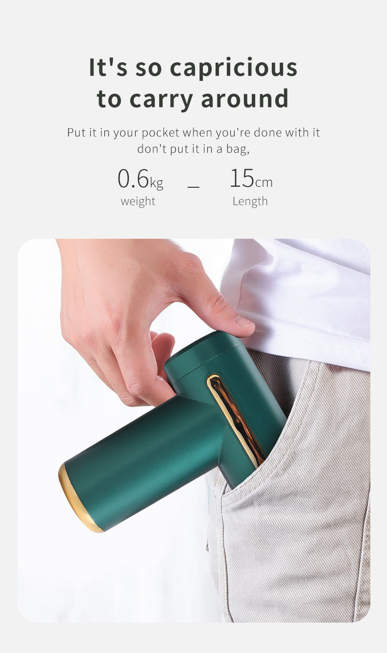 Compact Red Massage Gun | Deep Tissue Muscle Massager | 4 Interchangeable Heads