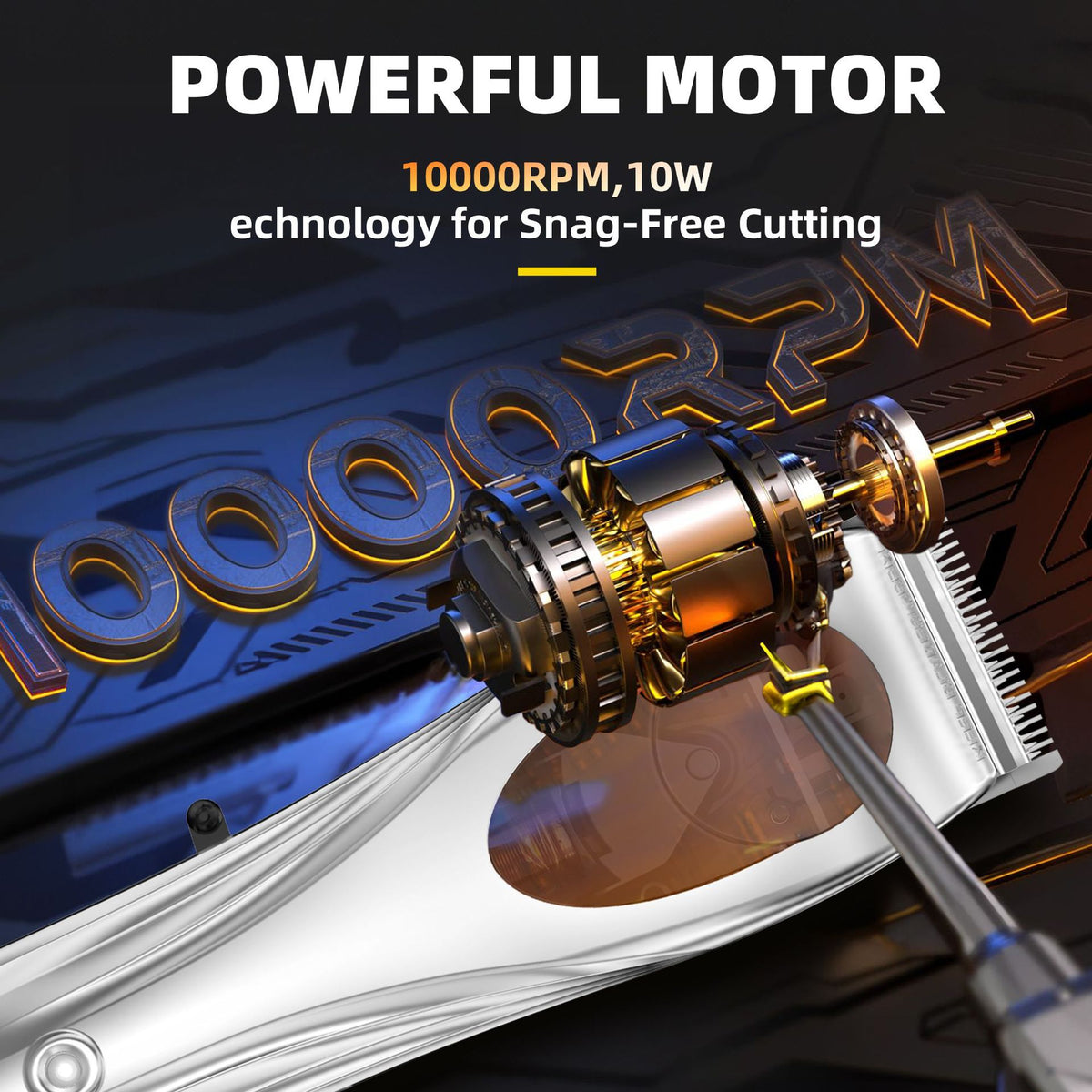 WL-1670 Hair Clipper Set | Professional | USB Rechargeable | Adjustable Guards & Charging Dock | Black