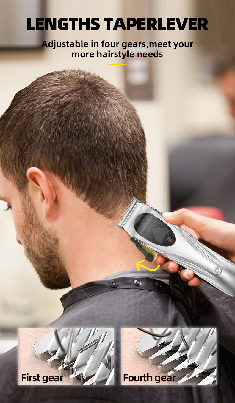 WL-1670 Hair Clipper Set | Professional | USB Rechargeable | Adjustable Guards & Charging Dock | Black