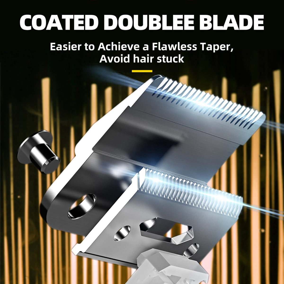 WL-1670 Hair Clipper Set | Professional | USB Rechargeable | Adjustable Guards & Charging Dock | Gold