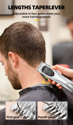 WL-1670 Hair Clipper Set | Professional | USB Rechargeable | Adjustable Guards & Charging Dock | Gold