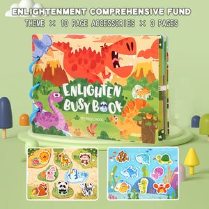 Enlightenment Busy Book Set | Educational Preschool Activity Books | Learning & Fun (2-Piece Set)