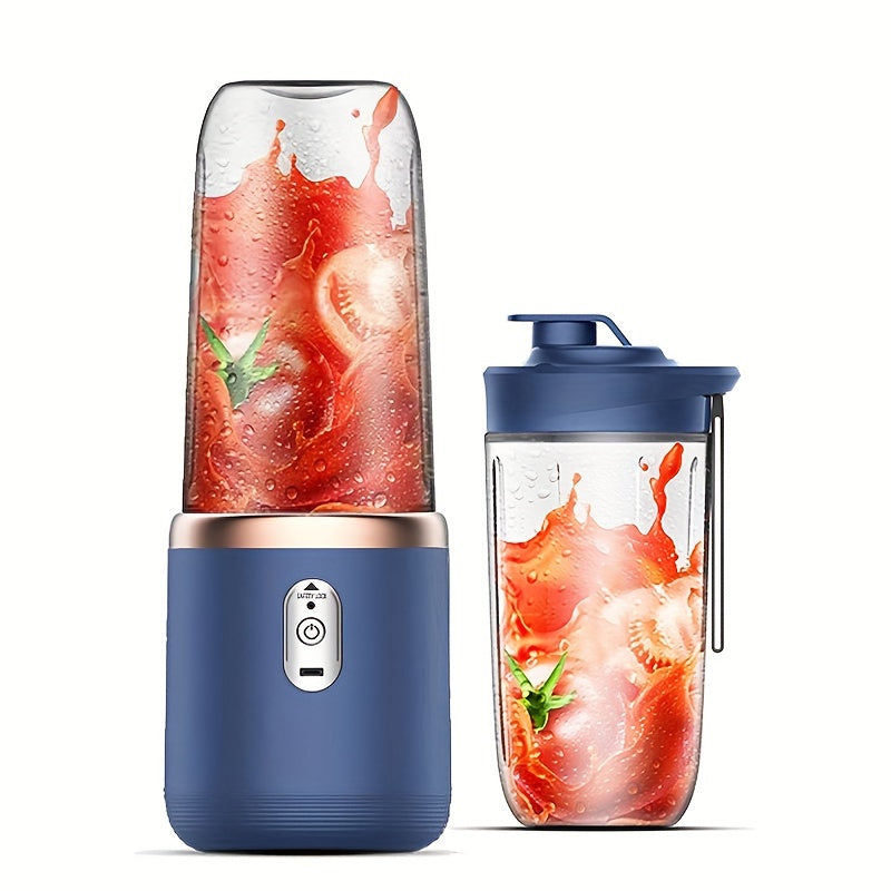 Portable USB Blue Rechargeable Juicer Cup | Blender for Smoothies and Juices | USB Rechargeable | Compact & Powerful