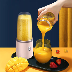Portable USB Pink Rechargeable Juicer Cup | Blender for Smoothies and Juices | USB Rechargeable | Compact & Powerful