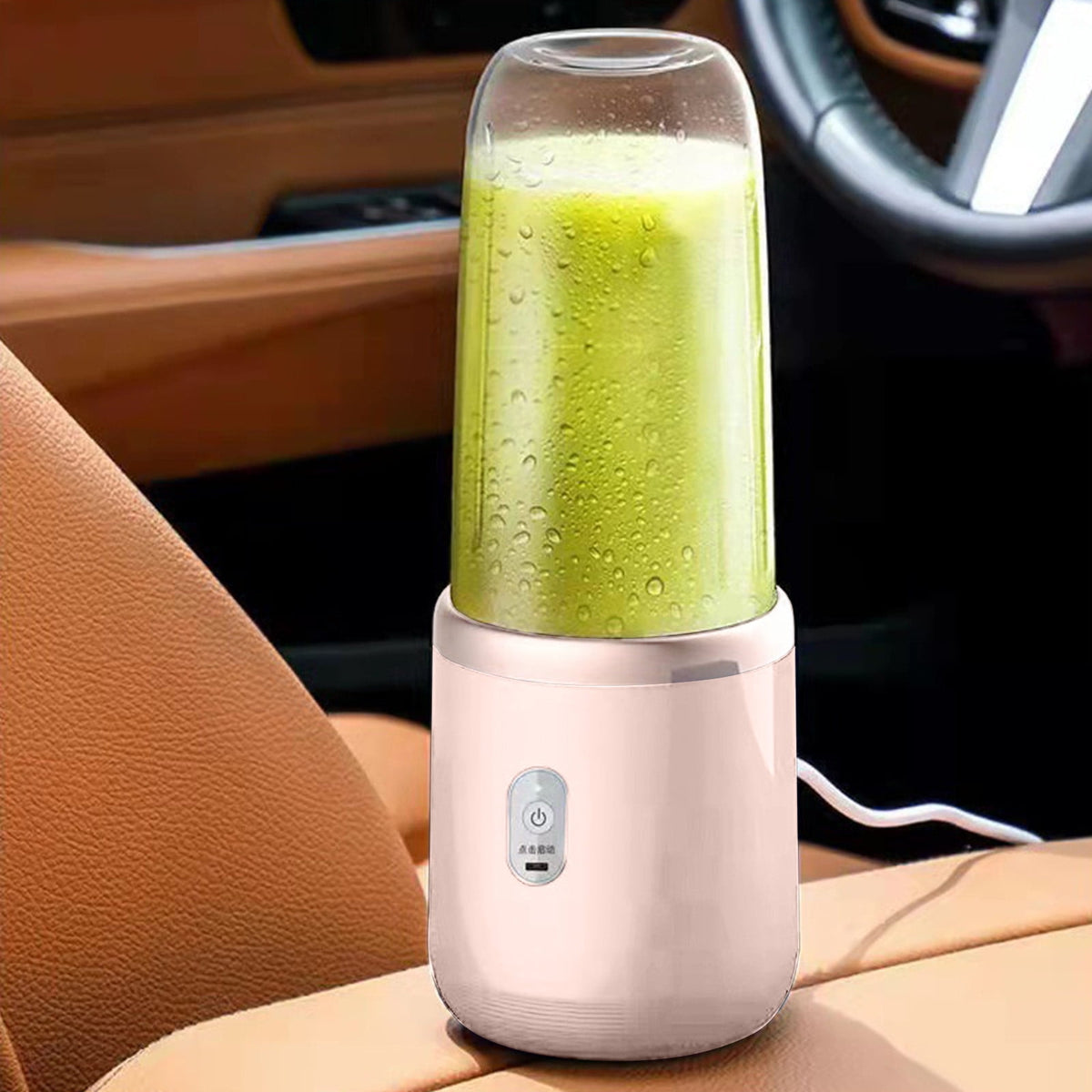 Portable USB Pink Rechargeable Juicer Cup | Blender for Smoothies and Juices | USB Rechargeable | Compact & Powerful