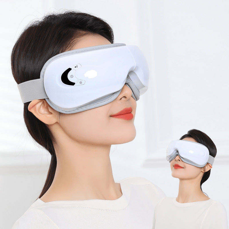 Eye Massager with Vibration & Heat Compression | Air Pressure Eye Therapy Device | Relaxation & Eye Care