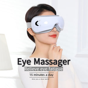 Eye Massager with Vibration & Heat Compression | Air Pressure Eye Therapy Device | Relaxation & Eye Care