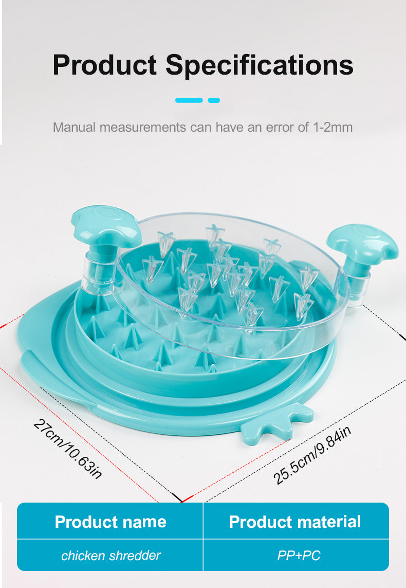 2pcs Green New Chicken Shredder | Effortless Chicken Breast Shredding Tool | Meal Prep & Baby Food