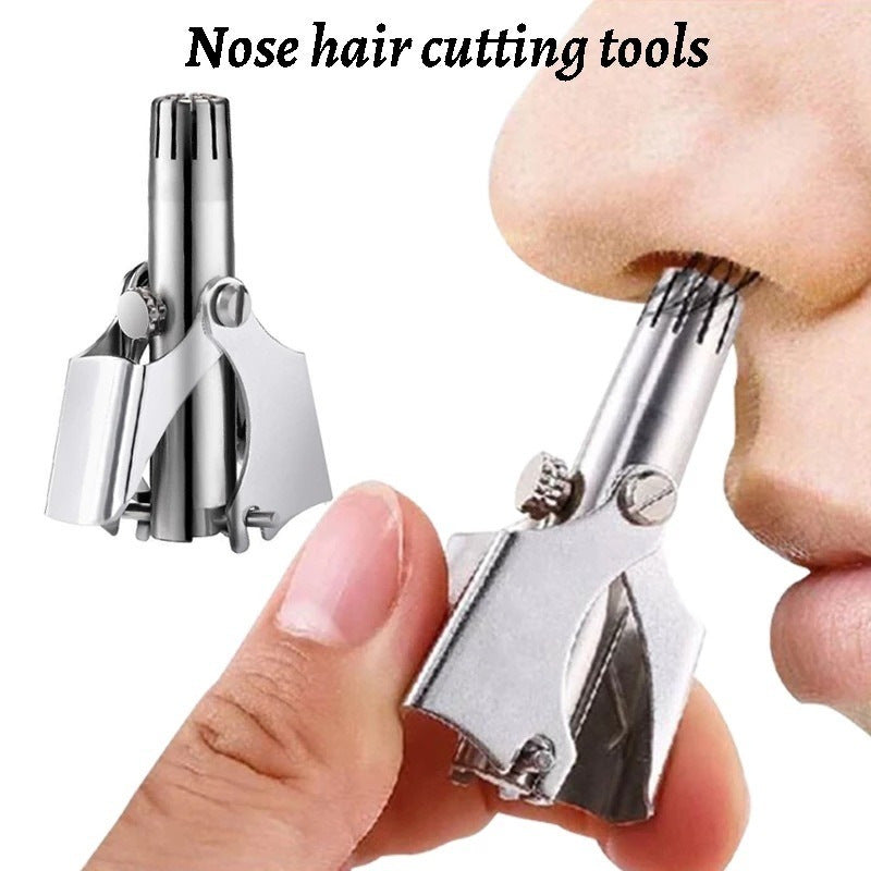 Manual Water Wash Hair Remover | Mechanical Nose Hair Trimmer for Gentle & Precise Grooming | Non-Toxic & Safe for Daily Use