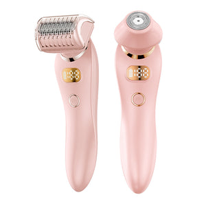 U34 Pink 2-in-1 Electric Razor for Women | Multifunctional Rechargeable Hair Removal Shaver