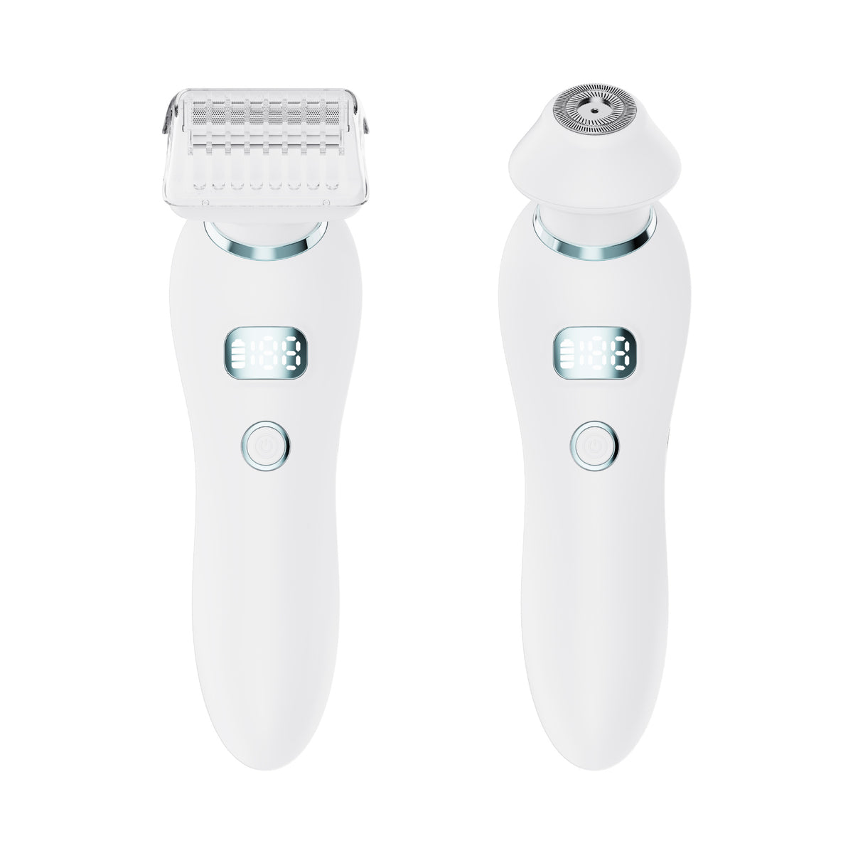 U34 White 2-in-1 Electric Razor for Women | Multifunctional Rechargeable Hair Removal Shaver