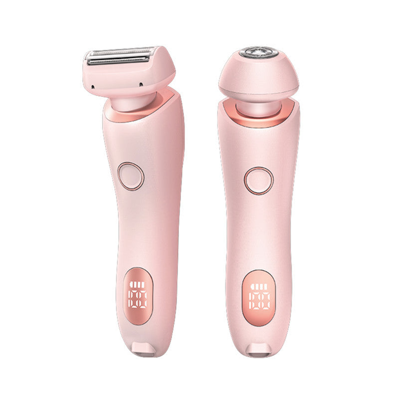 Pink 2-in-1 Electric Razor for Women | Multifunctional Rechargeable Hair Removal Shaver