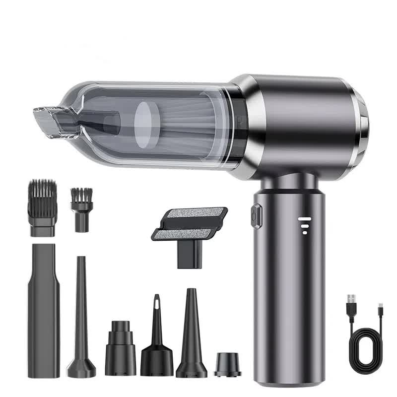 Gray ST-6653Plus Cordless Handheld Vacuum Cleaner | 16000Pa Suction | 2000mAh Battery | Type-C Rechargeable