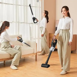 Black Portable Cordless Vacuum Cleaner | 120W | 10KPa Suction | 2000mAh Battery | Lightweight with Soft Brush Attachment