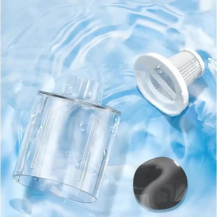 Black Portable Cordless Vacuum Cleaner | 120W | 10KPa Suction | 2000mAh Battery | Lightweight with Soft Brush Attachment