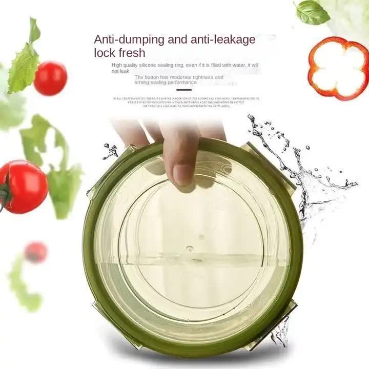 Purple Round Plastic Food Storage Containers Set | Microwave-Safe Bento Boxes with Airtight Lids for Kitchen & Fridge