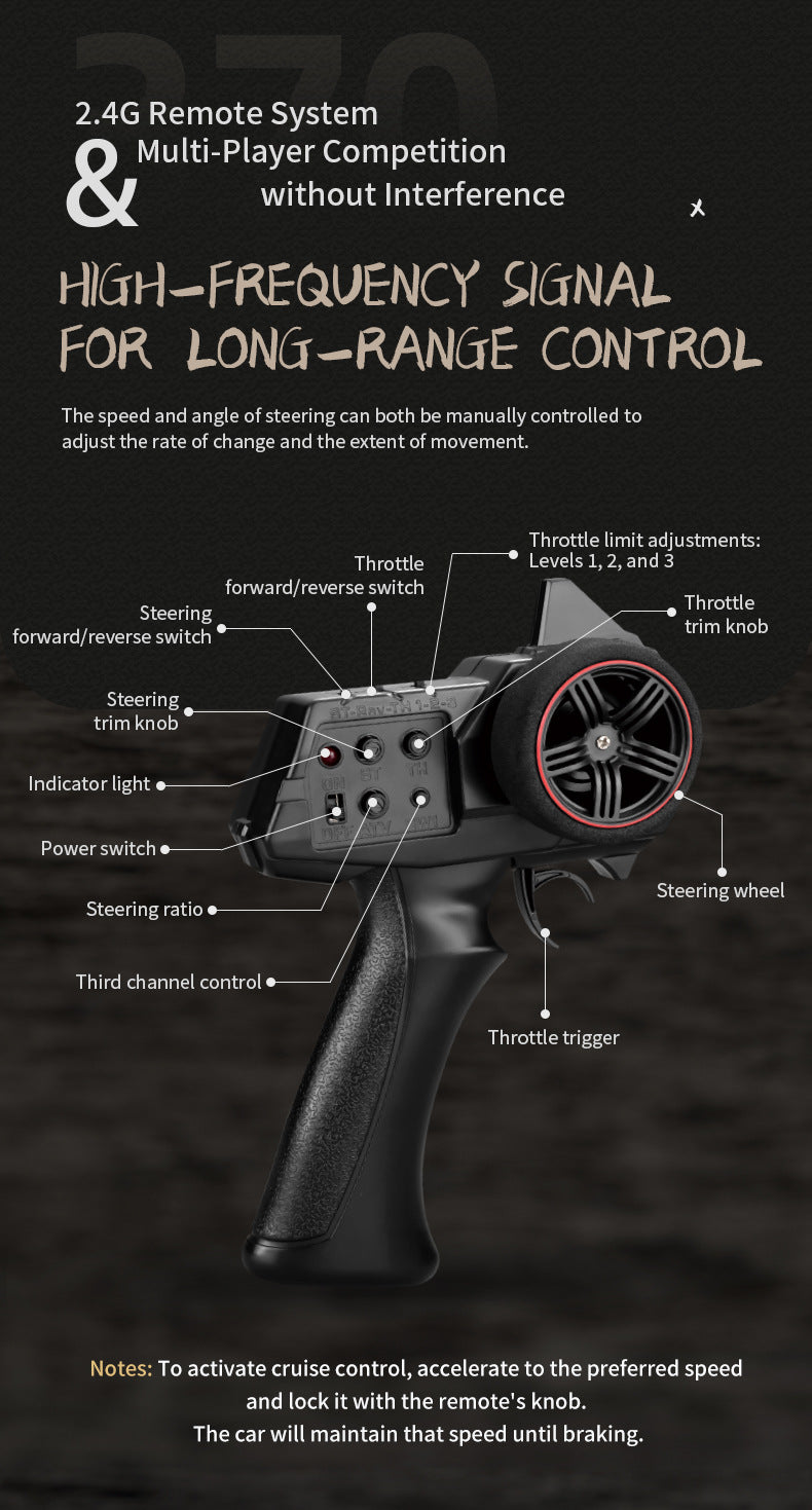 Rock Antelope RC Car | 2.4GHz Simulation Off-Road Climbing Vehicle | Rechargeable Battery | Red