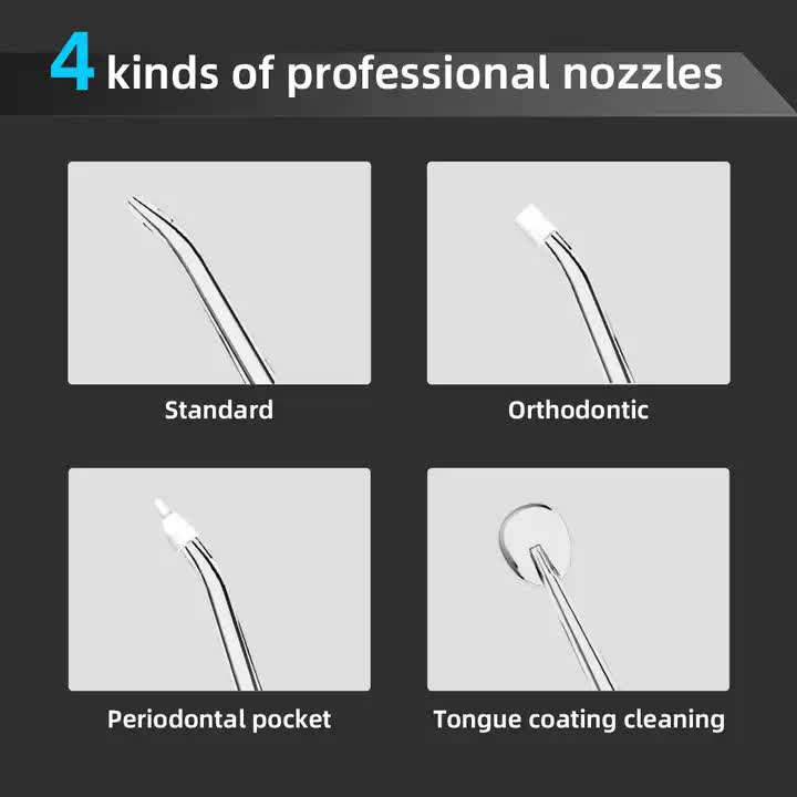 L13 Black Portable Electric Water Flosser | Handheld Teeth Cleaner | USB Rechargeable | Deep Oral Irrigator