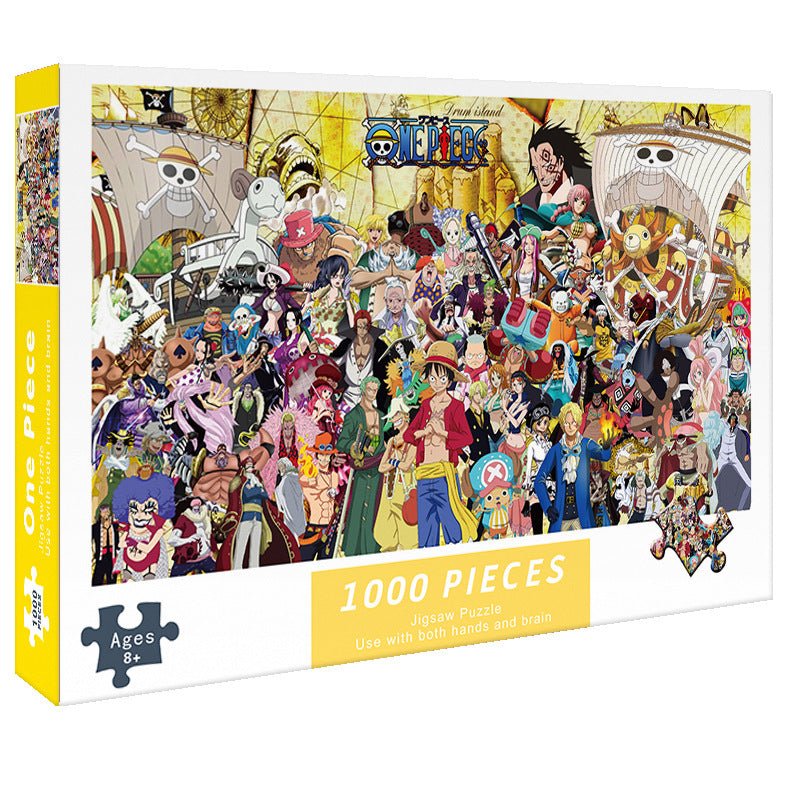 (2 PCS) 1000-Piece One Piece Jigsaw Puzzle | High Difficulty Stress-Relief Toy