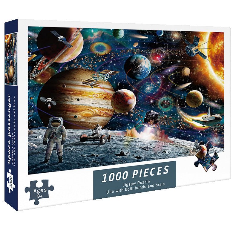 (2 PCS) 1000-Piece Deer Jigsaw Puzzle | High Difficulty Stress-Relief Toy