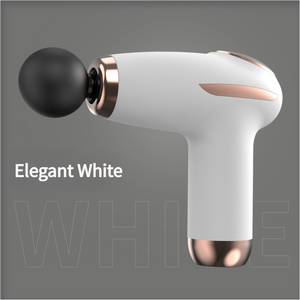 Mini Fascia Gun | White | 6-Speed | Type-C Rechargeable | 5W Power | Compact Muscle Relief