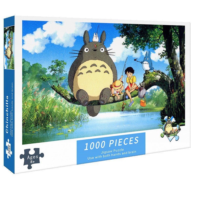 (2 PCS) 1000-Piece My Neighbor Totoro Jigsaw Puzzle | High Difficulty Stress-Relief Toy