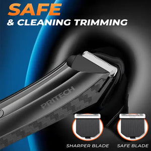 Men's Electric Hair Removal Trimmer | Smart Digital Display | Rechargeable Private Area Shaver | Model PR-8003