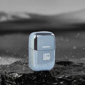 PRITECH Smart Portable Mini Electric Shaver | Digital Display | Model RSM-2289 | Light Blue