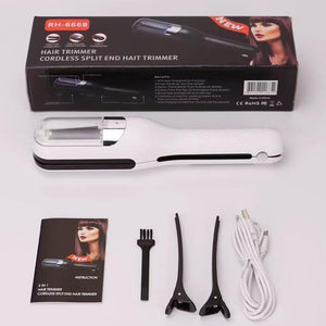 Split End Hair Trimmer | Mini | Automatic | White | For Damaged Hair | Men & Women