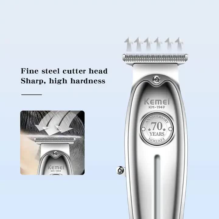 Gold KM-1949 Professional Hair Clipper | Electric Hair Trimmer for Styling & Carving with Precision Blades