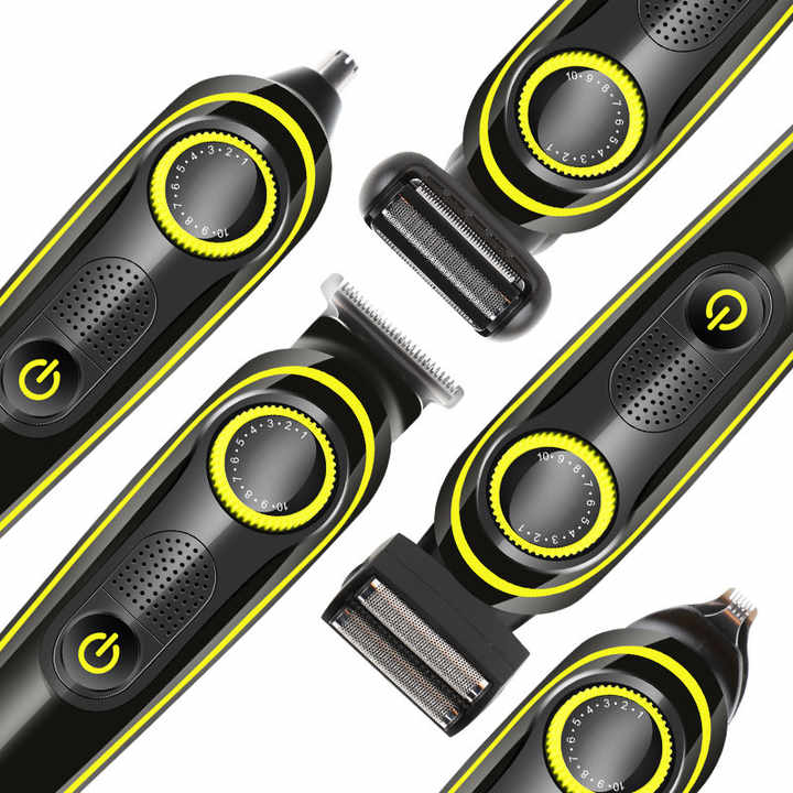 KM-696 5-in-1 Multifunctional Hair Clipper | Electric Hair Trimmer, Shaver & Nose Hair Trimmer Set