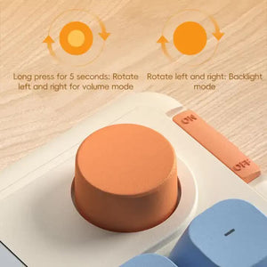 Blue+Purple L98 High-Performance Triple Mode Keyboard | Wired, Wireless & Bluetooth | RGB Gaming & Office Quiet Keyboard