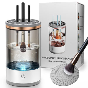 Black USB-Powered Automatic Makeup Brush Cleaner | Fast & Hygienic Brush Cleaning Machine