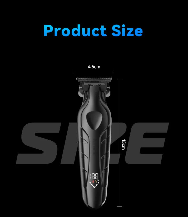 Kemei KM-2269 Professional Hair Clipper | Cordless Electric Hair Trimmer for Precision Haircutting & Styling